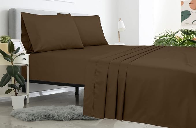 Royale Linens 2 Pack Bulk Flat Sheet Set - Image 8