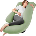 Sasttie Pregnancy Pillows for Sleeping, Jumbo U Shaped Cooling Full Body Pillow by SASTTIE