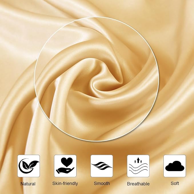 Ravmix Silk Pillow Cases with Zipper, 21momme Mulberry Silk Pillowcase - Image 7