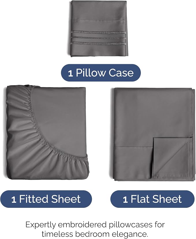 Twin Size 3 Piece Sheet Set - Image 2