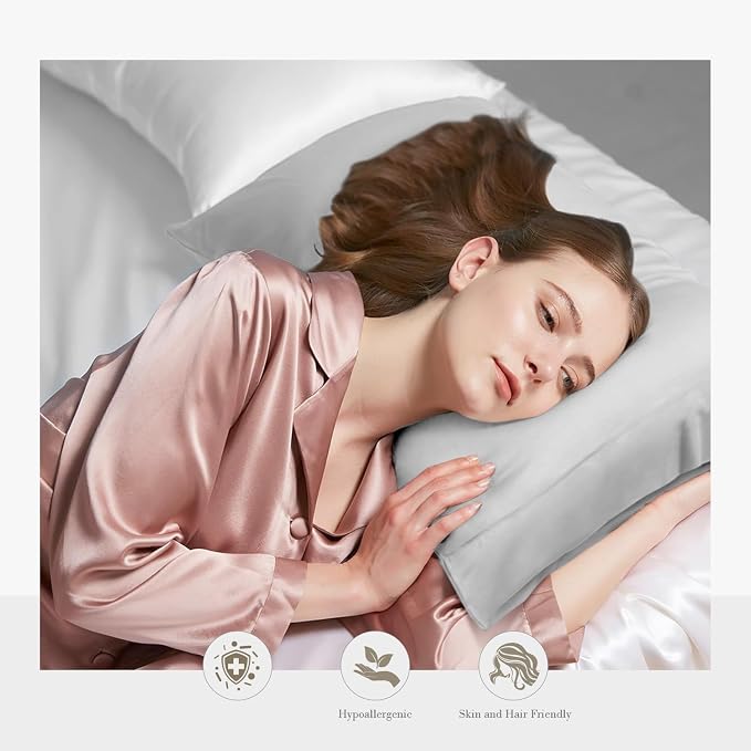 WishSmile Cooling King Pillowcases Set of 2 Breathable Cool Silky Soft Rayon - Image 2