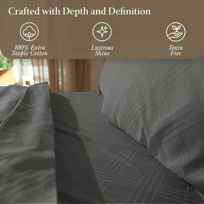 Threadmill Luxury 100% Cotton Queen Bed-Sheets - Image 6