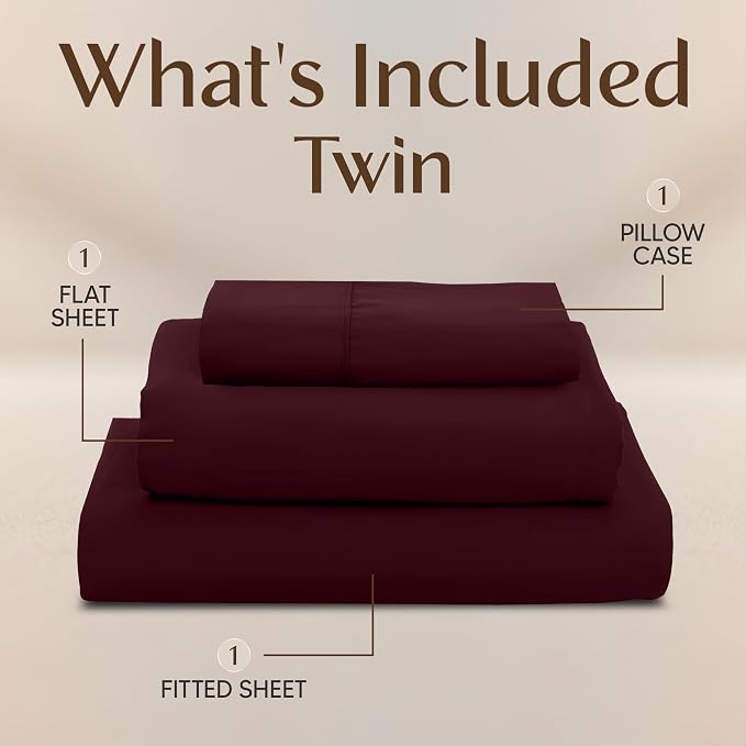 Utopia Bedding Twin Sheet Set – 3 Piece Bed Sheets - Image 3