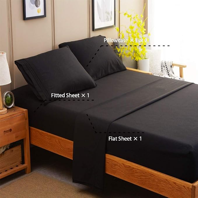 SONORO KATE Bed Sheet Set Super Soft Microfiber 1800 Thread Count Luxury - Image 2