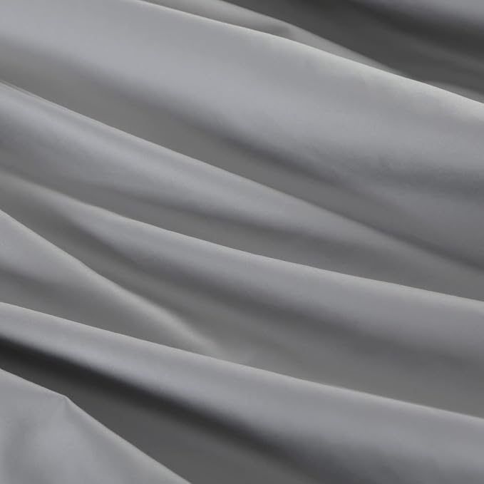 100% Egyptian Cotton Fitted Sheet Twin Size Gray, 600 Thread Count, 8-16" Deep - Image 8
