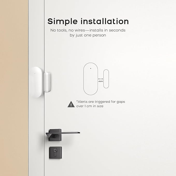 Door Alarm Window Sensors, Door Open Alarm Long Battery Life Wireless - Image 4