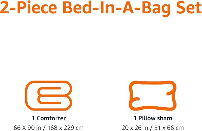 Amazon Basics 2-Piece Soft Microfiber Kid's Comforter and Pillow Sham Set - Image 3