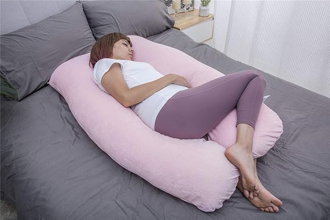 MOON PINE Pregnancy Pillow, U Shaped Full Body Pillow - Image 4