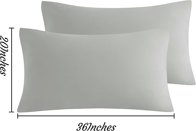 NTBAY King Pillow Cases Set of 2, 2 Pack Brushed Microfiber 20x36 Pillow Cases - Image 6