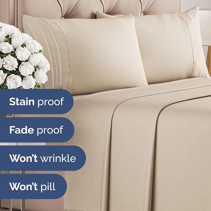 Cal King Size Flat Sheets - Image 7