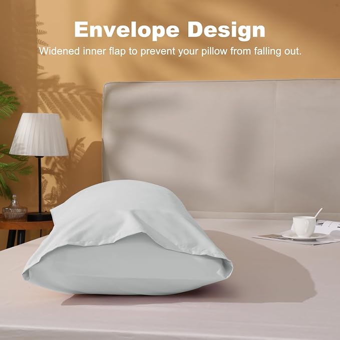 DOWNSTORIA Body Pillow Cover, Ultra Soft Microfiber Long Pillowcase, Envelope - Image 5