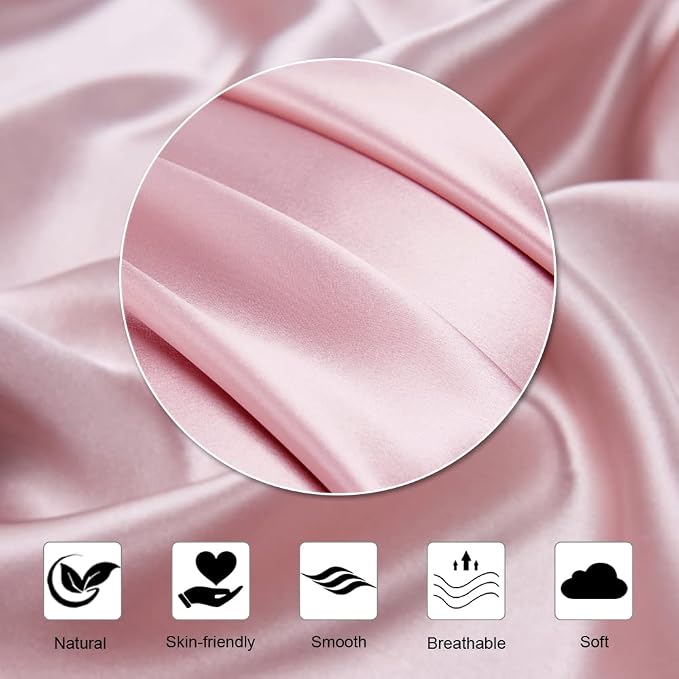 Ravmix Silk Pillow Cases with Zipper, 21momme Mulberry Silk Pillowcase - Image 7
