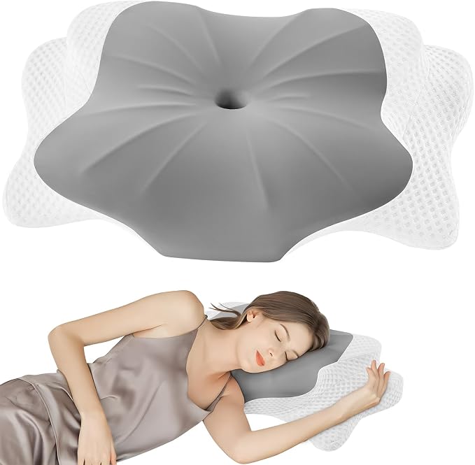 DONAMA Cervical Pillow for Sleeping, Contour Memory Foam Pillow for Neck and by DONAMA