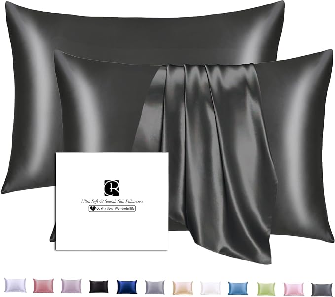 Ravmix Silk Pillowcases 2 Pack for Hair and Skin by Ravmix