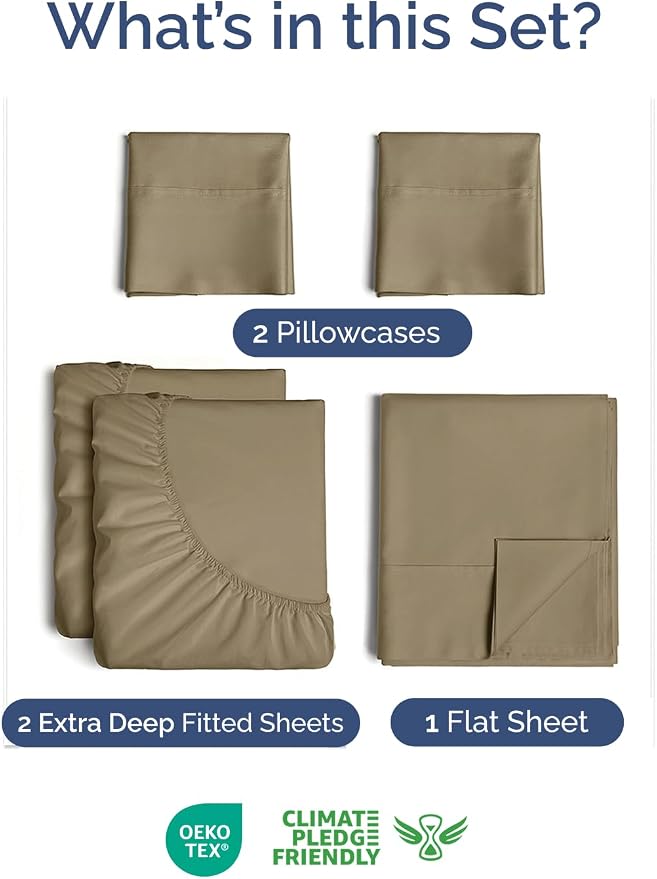 Extra Deep Split King Sheet Set - Image 2