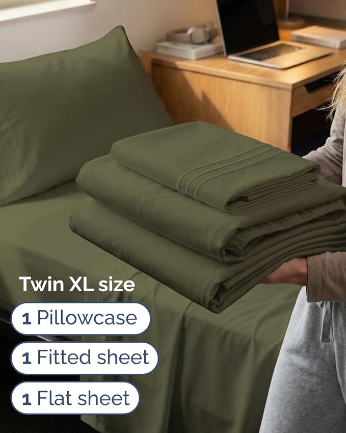 Twin XL Size 3 Piece Sheet Set - Image 3