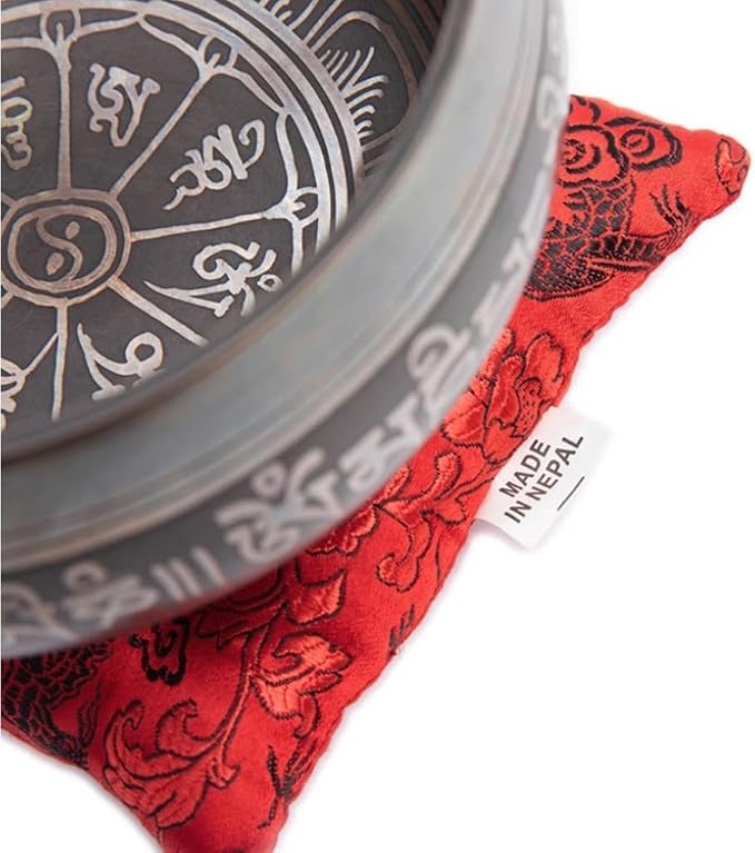 Premium Tibetan Singing Bowl Set – Handmade in Nepal Sound & Meditation Bowl – - Image 8