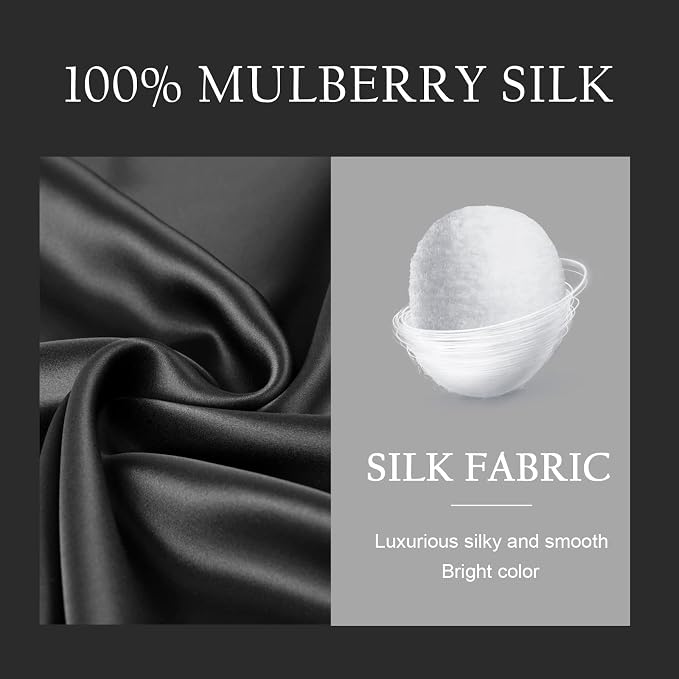 OLESILK Silk Body Pillowcase 20x54 Zippered: 100% Mulberry Silk - Image 6