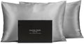 Fishers Finery 30mm 100% Pure Mulberry Silk Pillowcase 2 Pack, Quality Tested by FishersFinery