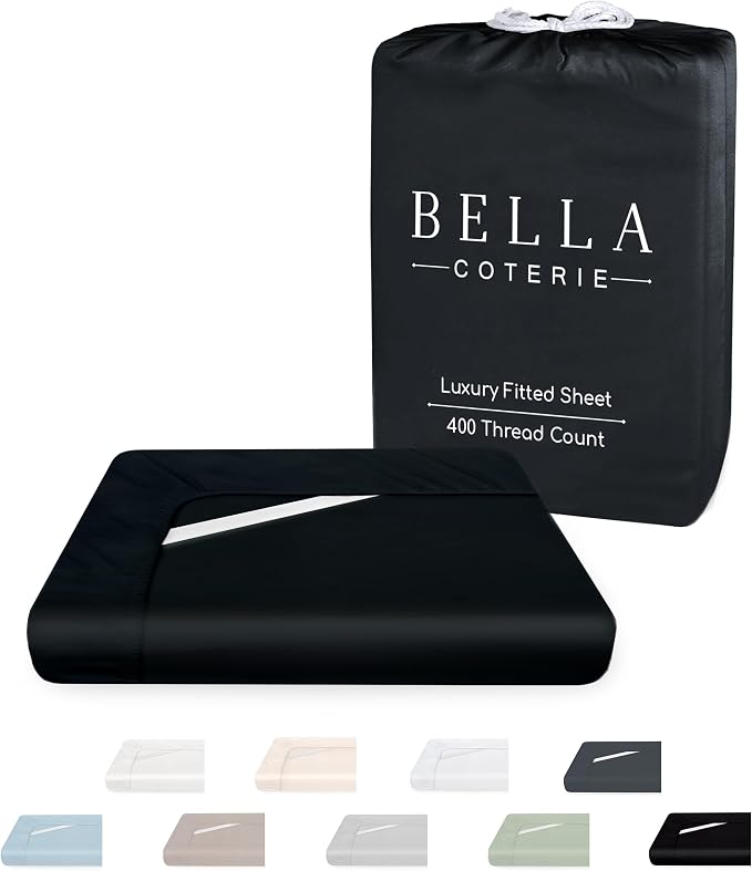 Bella Coterie Luxury Bamboo Viscose King Size Fitted Sheet Only | 100% by BC