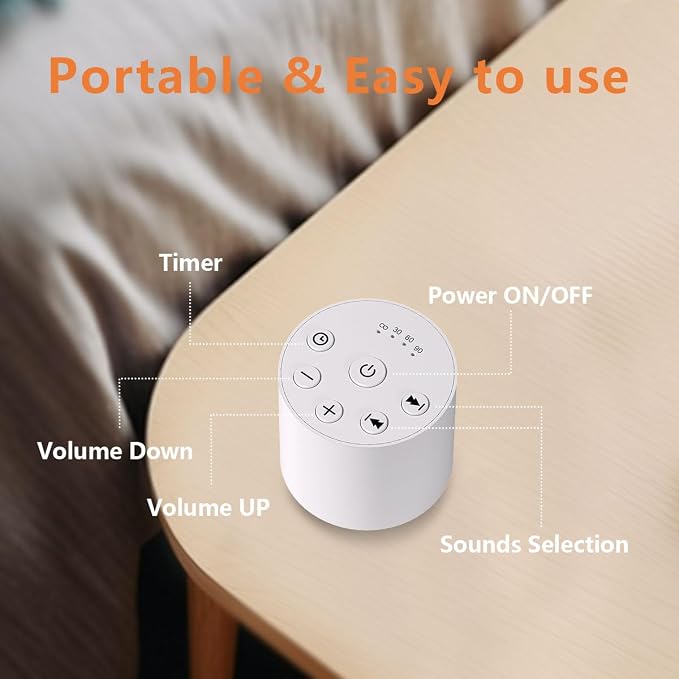 Color Noise Sleep Sound Machine Portable White Noise Machines - Image 6