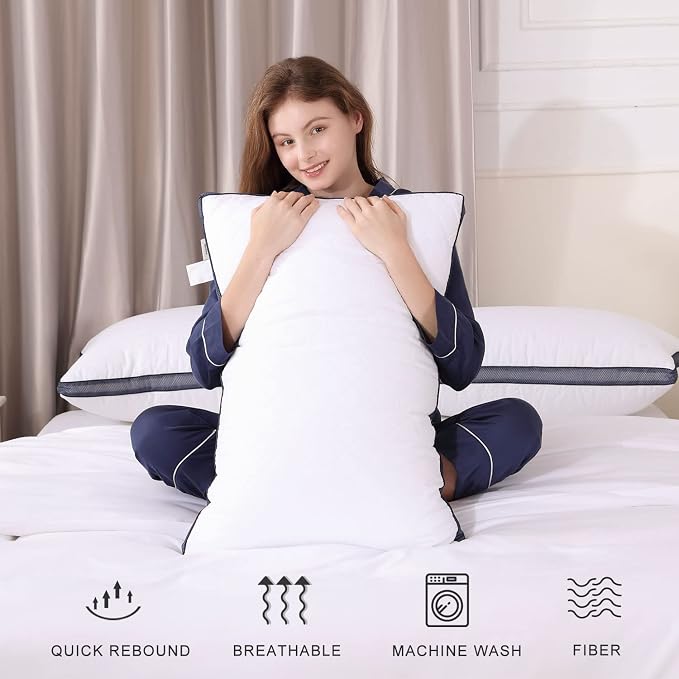 Meoflaw Pillows for Sleeping, Luxury Hotel Pillows Standard Size Set of 2 - Image 6