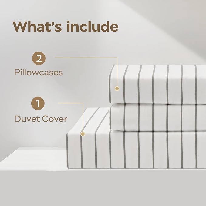 JELLYMONI Striped Duvet Cover Set - Image 8