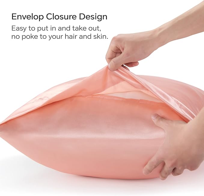 BEDELITE Satin Body Pillow Cover, Super Soft and Cooling Body Pillow Pillowcase - Image 4