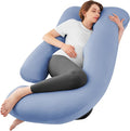Sasttie Pregnancy Pillows for Sleeping, U Shaped Cooling Full Body Pillow by SASTTIE