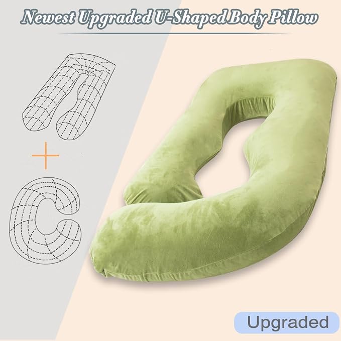 60 Inch Pregnancy Pillow for Sleeping, Extra Large U Shaped Body Pillow - Image 7