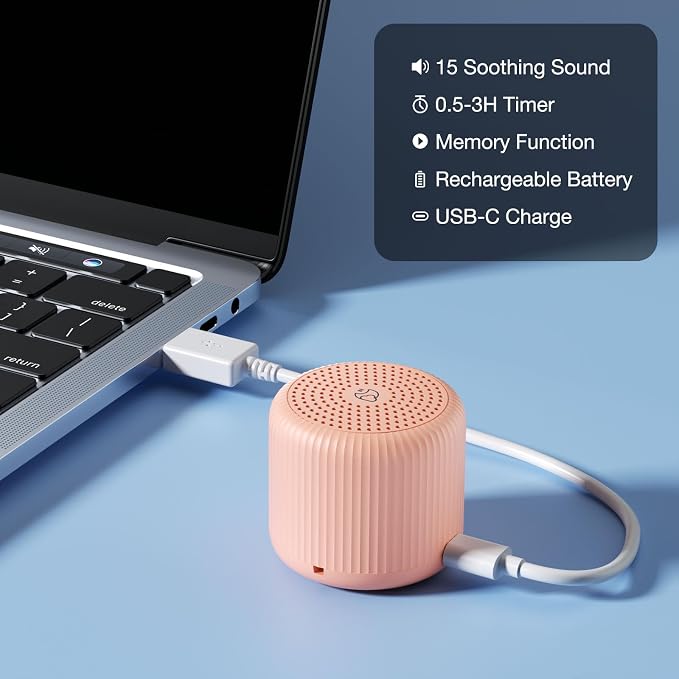 White Noise Machine Baby Portable Sound Machine, LEICEX Travel Sound Machine - Image 7