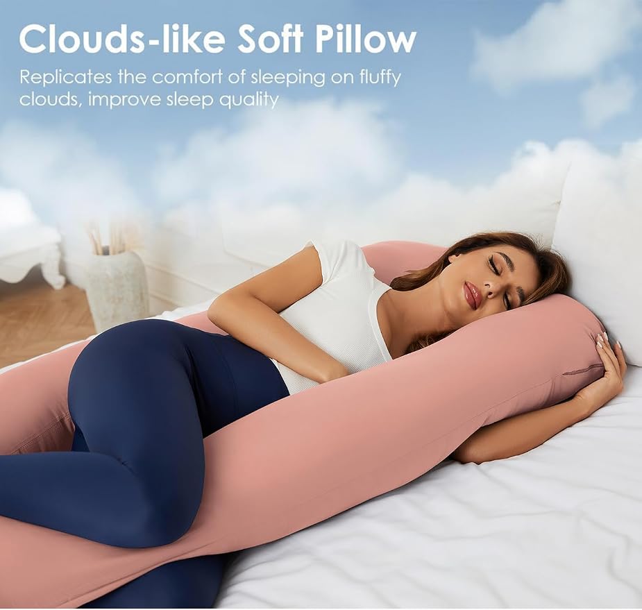 Pregnancy Pillow for Sleeping, U Shaped Maternity Pillow - Image 2