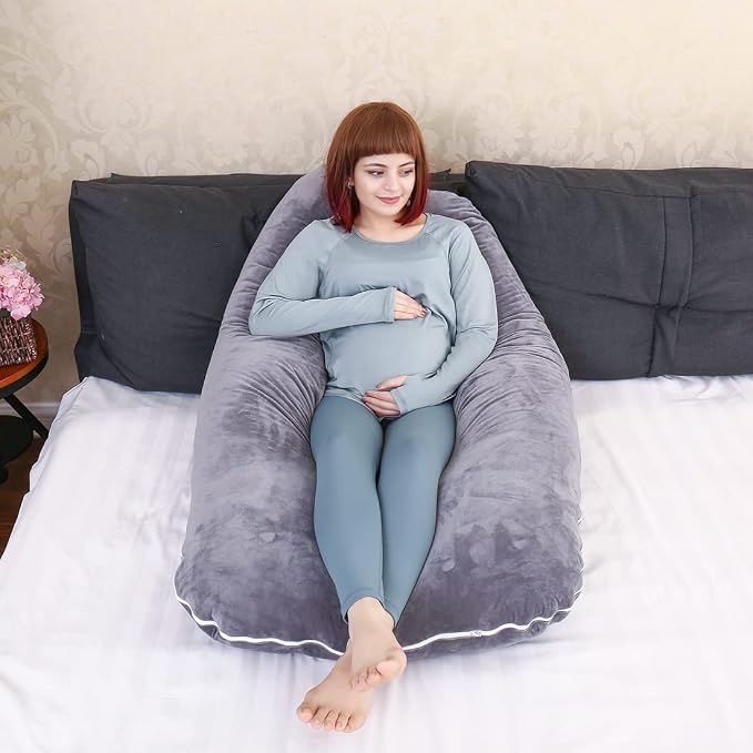 MOON PINE Pregnancy Pillow, U Shaped Full Body Pillow - Image 5