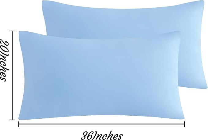 NTBAY King Pillow Cases Set of 2, 2 Pack Brushed Microfiber 20x36 Pillow Cases - Image 4
