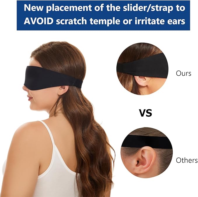 ALASKA BEAR Sleep Mask for Side Sleepers Patented Design, Cup-Shaped and - Image 3