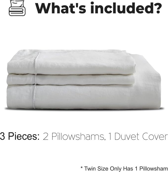 Simple&Opulence 100% Washed Linen Duvet Cover - Image 5