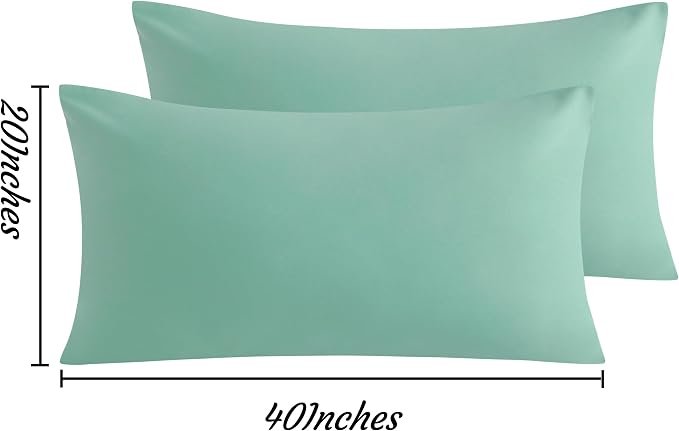NTBAY King Pillow Cases Set of 2, 2 Pack Brushed Microfiber 20x40 Pillow Cases - Image 3