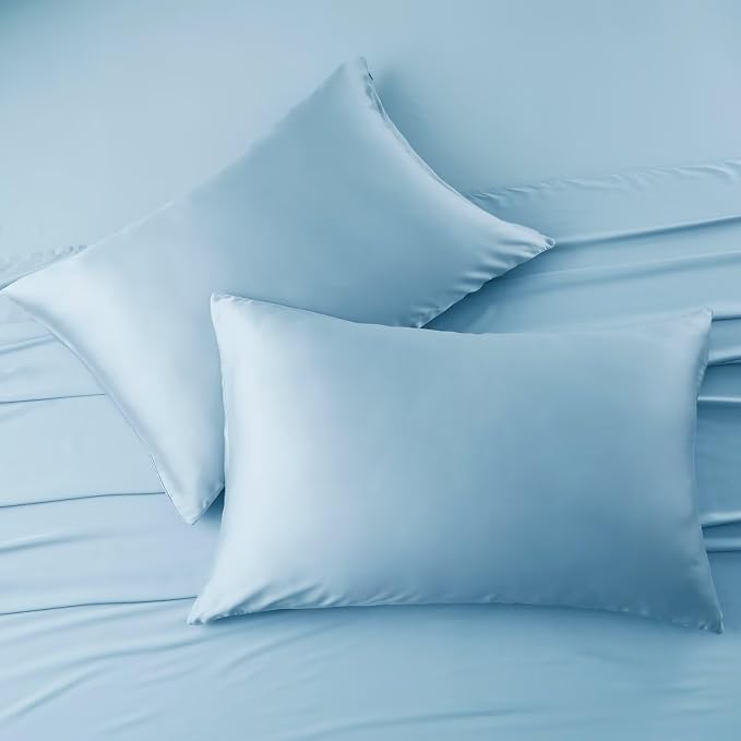 4 Pack Cooling Pillow Cases, Viscose Derived from Bamboo Pillow Protectors King - Image 4