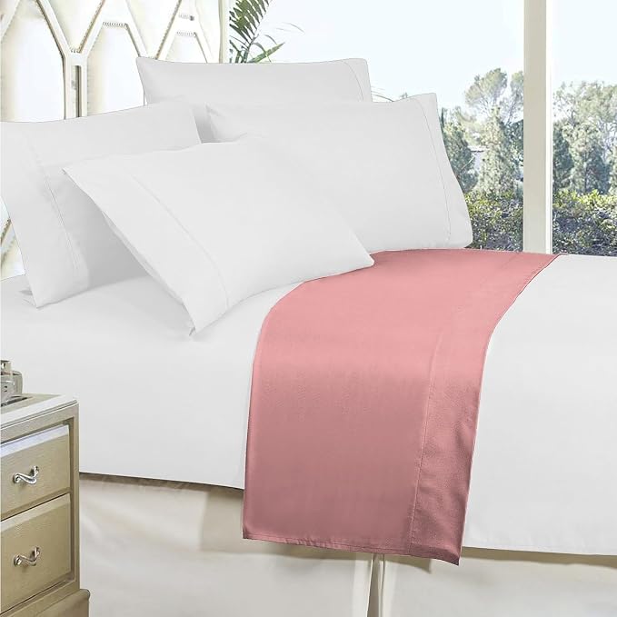Elegant Comfort Premium Hotel Quality 1-Piece Flat Sheet, Luxury and Softest - Image 3