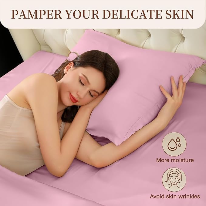 Mulberry Silk Pillowcase for Hair and Skin Standard Size 20"X 26" - Image 7