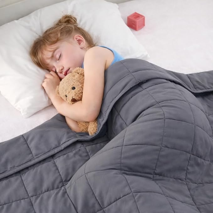 Weighted Blanket Kids 5lbs, Cooling Heavy Throw Blanket by BETU