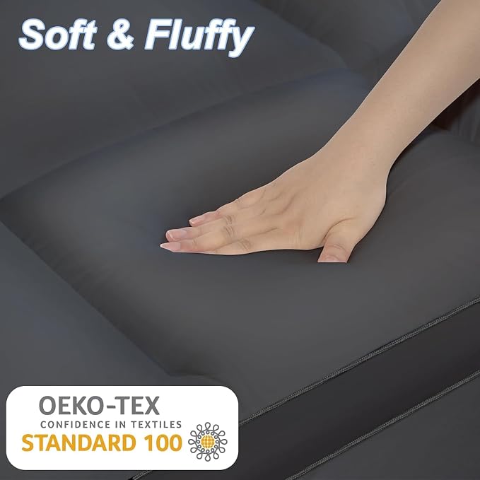 KAYFIA TwinXL Mattress Topper, Extra Thick Mattress Pad Cover - Image 3