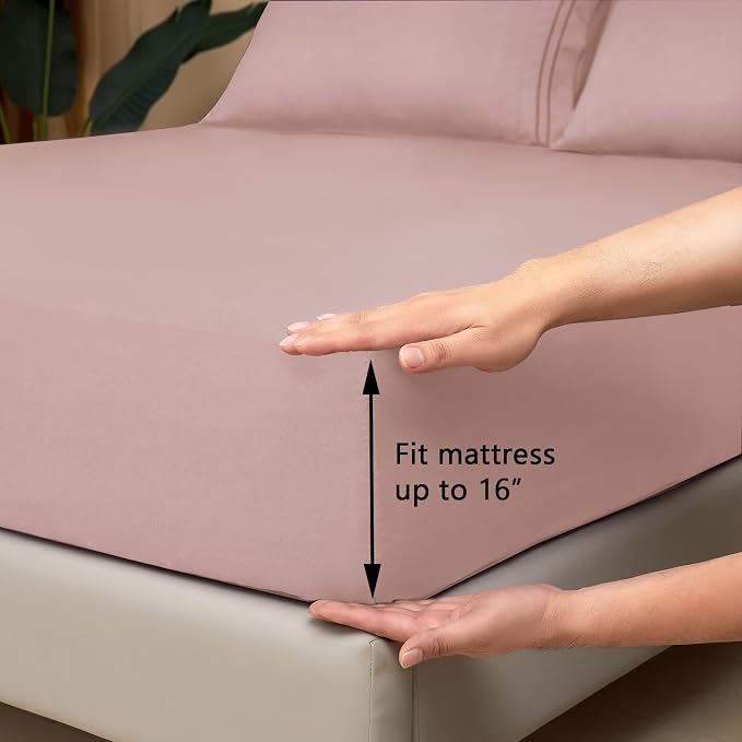 Mejoroom Bed Sheets Set, Extra Soft Luxury Full Sheets - Image 3