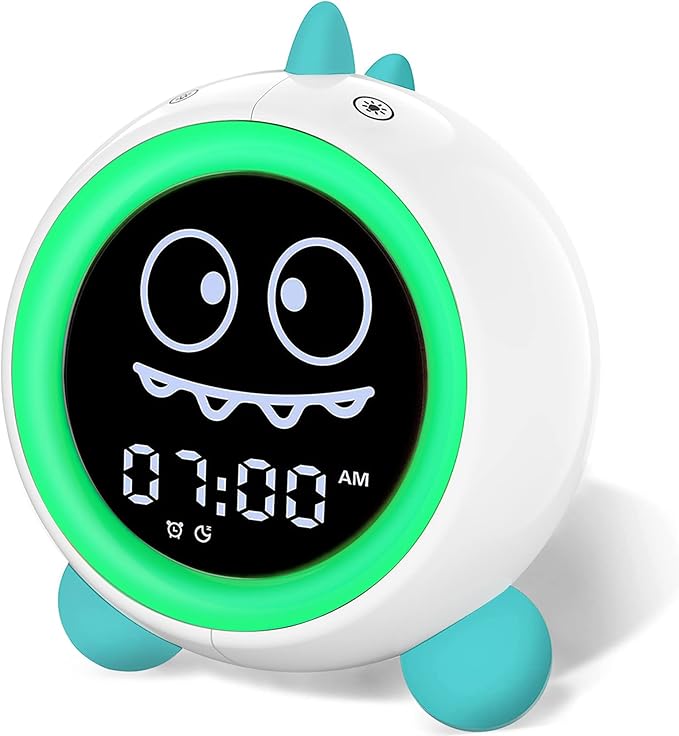 Kids Alarm Clock, Toddler Sleep Training Clock by H-chin