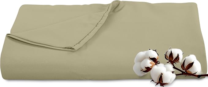 Royale Linens 300 Thread Count 100% Long Staple Combed Cotton Flat Sheet by ROYALELINENS