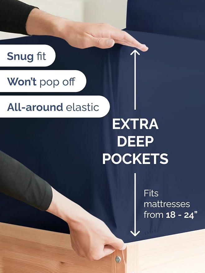 Extra Deep Twin Sheet Set - Image 4