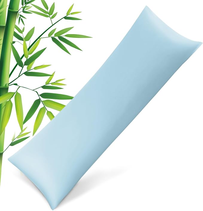 Body Pillowcase with Zipper Cooling Viscose from Bamboo Zippered Pillowcases by JamRest