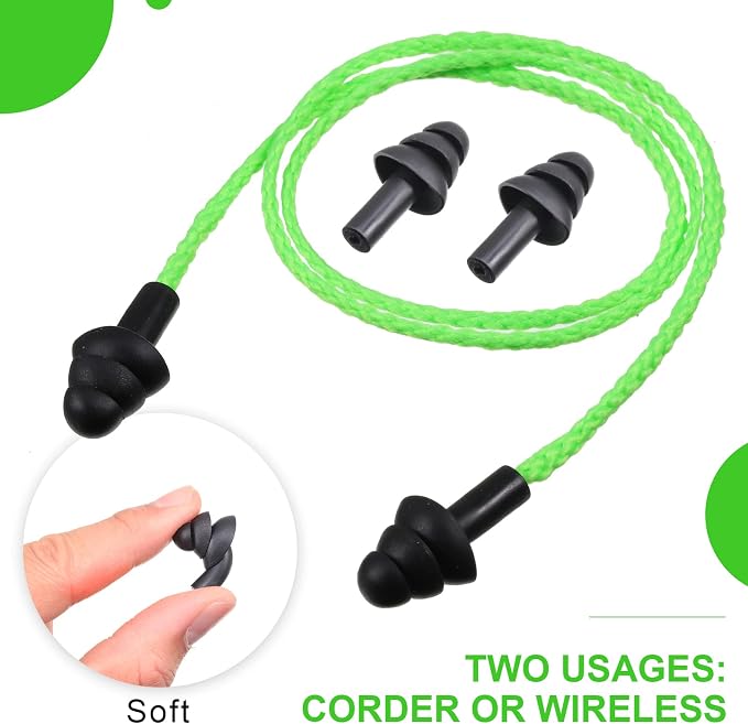 Tondiamo 200 Pairs Ear Plugs Reusable Silicone Earplugs - Image 3