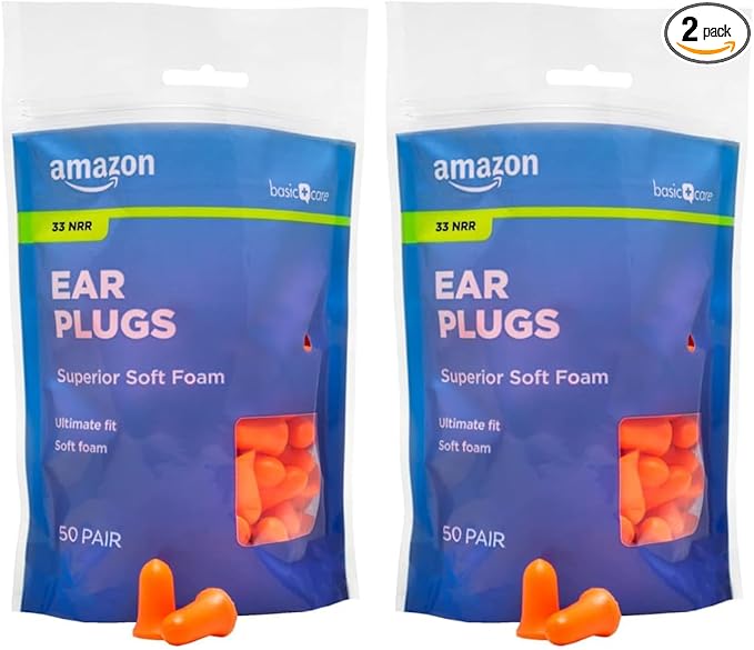Amazon Basic Care Soft Foam Earplugs by AmazonBasicCare
