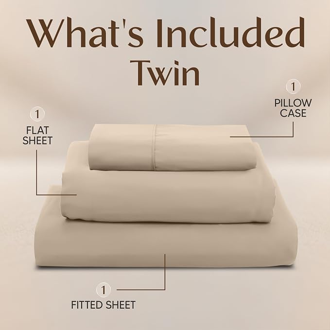 Utopia Bedding Twin Sheet Set – 3 Piece Bed Sheets - Image 3